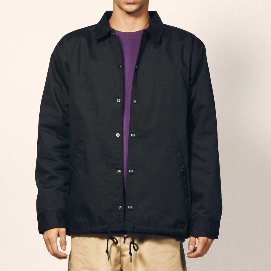 シャカシャカしないおしゃれなコーチジャケットプリント